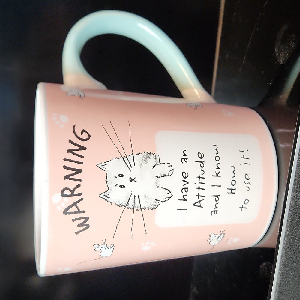 WARNING I have An Attitude And I Know How To Use It 20 Oz Ceramic Mug